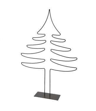 4A Arbre de Noël en métal noir déco | Diamètre 40 centimètres | Hauteur 60 centimètres | Par pièce