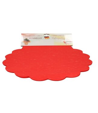 4A Textile rouge Blumella non tissé | Diamètre 44 centimètres | Par 25 pièces