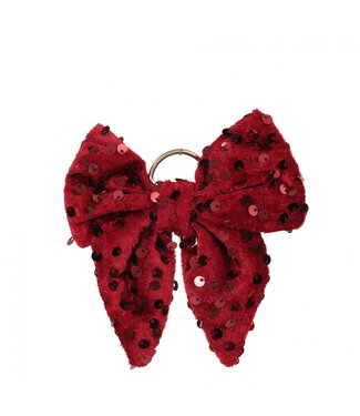 4A Red Bow Deco | Length 14 centimetres | Width 14 centimetres | Per 2 pieces