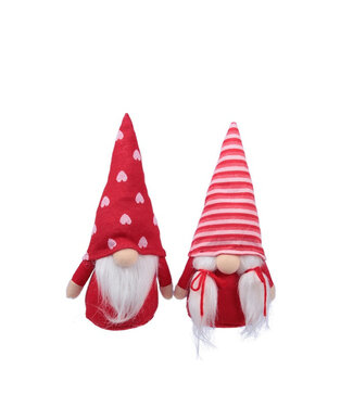 4A Red Christmas gnome decoration | Height 25 centimetres | Per 6 pieces