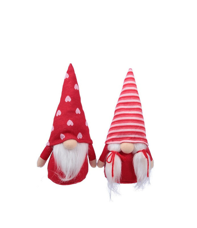 Red Christmas gnome decoration | Height 25 centimetres | Available to order in sets of 6