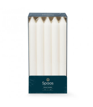 4A Bougie de table blanche naturelle | Diamètre 2,1 centimètres | Hauteur 24 centimètres | Par 10 pièces