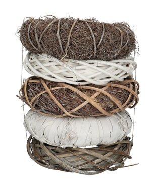 4A Stack assortment wreaths | Diameter 30 centimetres | Per 5 pieces