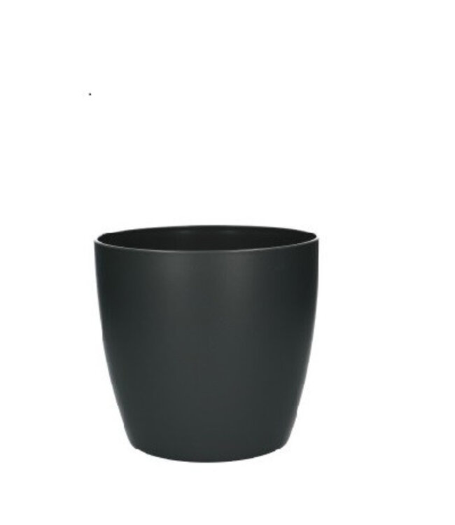 Pot de fleurs en plastique gris Bruxelles | Diamètre 18 centimètres | Hauteur 17 centimètres | Commande par lot de 6 pièces