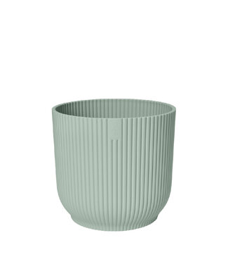 4A Pot de fleurs en plastique vert menthe Vibes | Diamètre 18 centimètres | Hauteur 17 centimètres | Par lot de 6 pièces