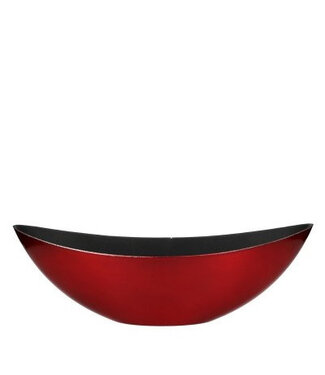 4A Bol en mélamine rouge en forme de bateau | Dimensions 39 x 12 x 13 centimètres | Par 12 pièces