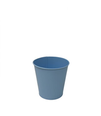 4A Pot de fleurs en zinc bleu Milo | Dimensions 12 x 12 centimètres | Par 12 pièces