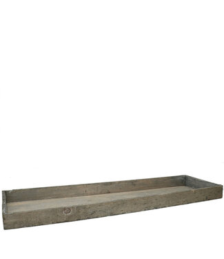 4A Plateau en bois gris | Dimensions 60 x 20 x 4 centimètres | Par 4 pièces