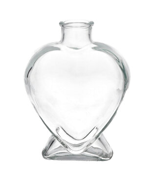 4A Natural glass bottle Lovely | Size 14 x 6 x 18 centimetres | Tube diameter 3 centimetres | Per 6 pieces