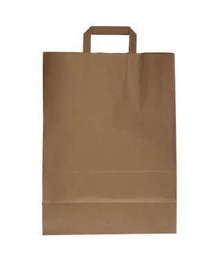 4A Sacs en papier brun | Dimensions 22 x 10 x 29 centimètres | Par 50 pièces