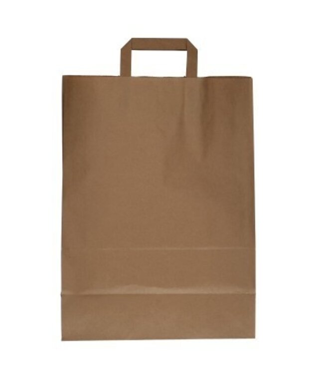 Brown paper bags | Size 22 x 10 x 29 centimetres | Available to order in quantities of 50