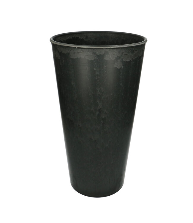 Vase en mélamine plastique gris | Diamètre 22 centimètres | Hauteur 40 centimètres | Commande par lot de 6 pièces
