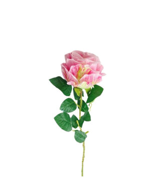 4A Pink Rose artificial flower | Rosa artificial flowers | Length 65 centimetres | Per 6 pieces
