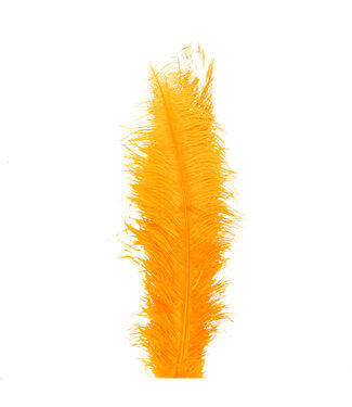 4A Plumes d'autruche orange | Longueur 55 centimètres | Par 5 pièces