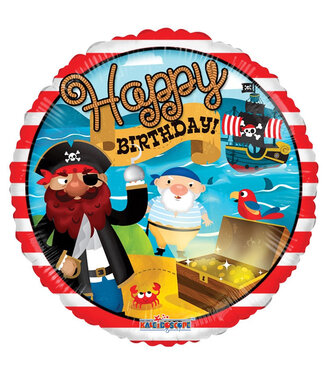 4A Red Party! Balloon “Happy Birthday” | Diameter 45 centimetres | Per 10 pieces