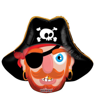 4A Fête Noire ! Ballon Pirate | Diamètre 35 centimètres | Par 10 pièces