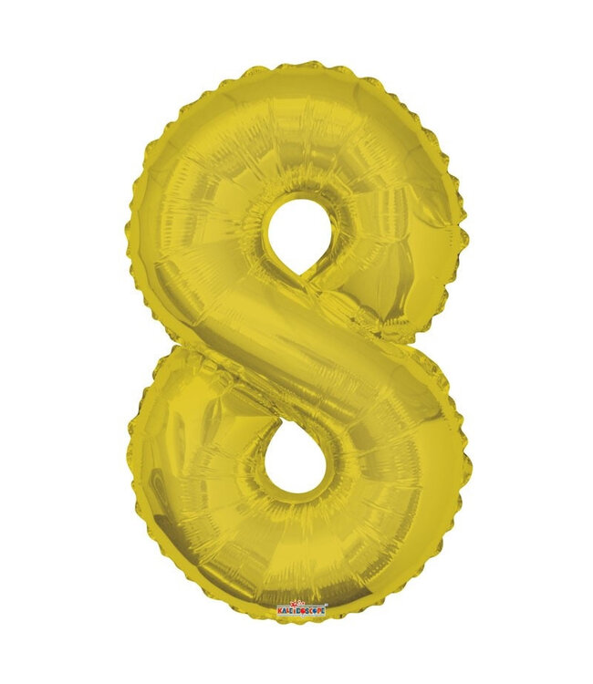 Golden Party! Balloon “8” | Length 85 centimetres | Available individually