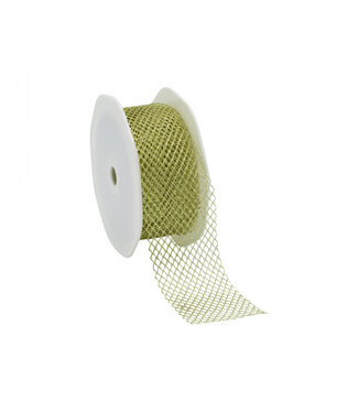 4A Gold Ribbon Shiny Mesh | Width 38 millimetres | Length 20 metres | Per piece