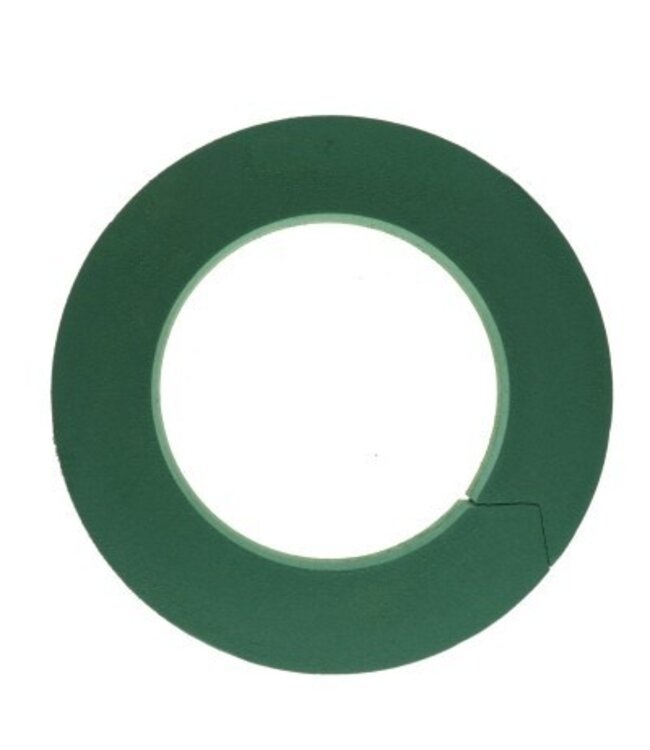 Mousse florale verte Base FF Anneau | Diamètre 40 centimètres | Commande par 2 pièces