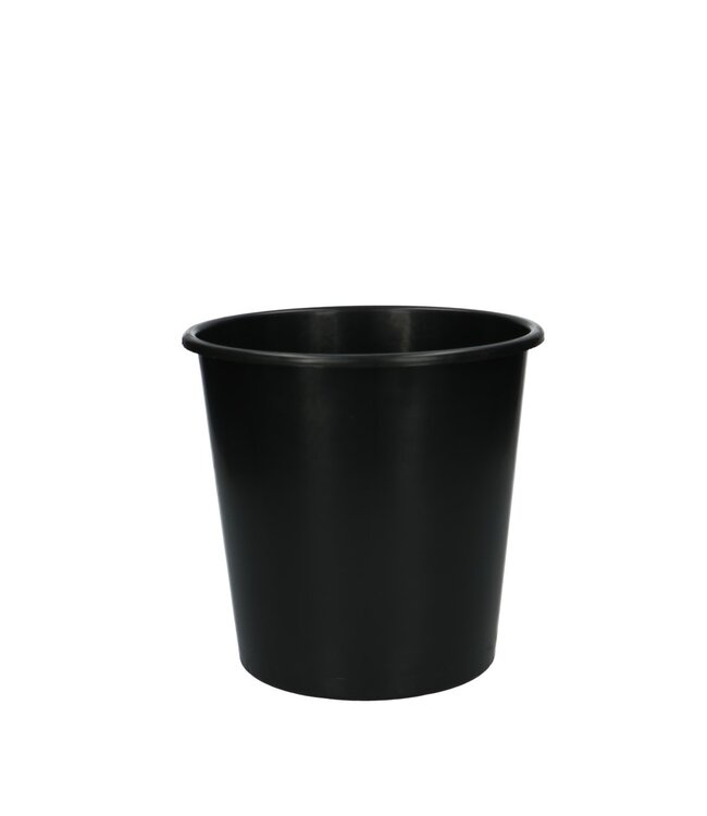 Zwarte kunststof Emmer | Diameter 18.5 / 17.5 centimeter | Hoogte 18 centimeter | Inhoud 3 liter | Per 10 stuks te bestellen