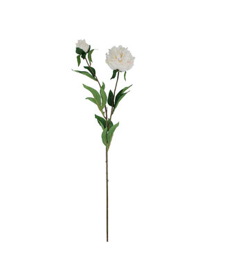 4A Natural white Peony artificial flower | Paeonia artificial flowers | Length 87 centimetres | Per 12 pieces