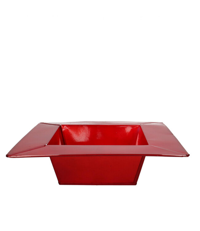 Échelle en zinc rouge | Dimensions 15 x 25 x 7 centimètres | Commande par lot de 5 pièces