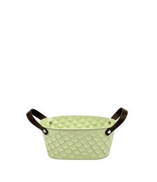 4A Pot de fleurs en zinc vert Carré | Dimensions 19 x 10,5 x 8,5 centimètres | Par 10 pièces