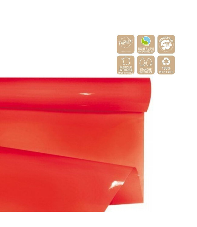 Red Film on Roll Clayrbril | Width 70 centimetres | Length 50 metres | Available per piece