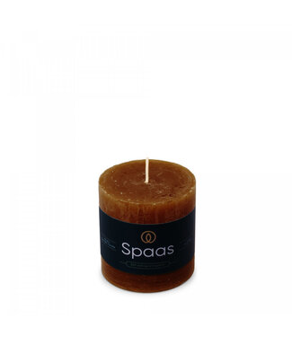 4A Red-brown rustic pillar candle | Diameter 7 centimetres | Height 7 centimetres | Per 8 pieces