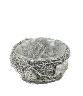 4A Pot de fleurs Salim gris | Dimensions 20 x 12 centimètres | Par 2 pièces