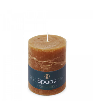 4A Red-brown rustic pillar candle | Diameter 8 centimetres | Height 11 centimetres | Pack of 6