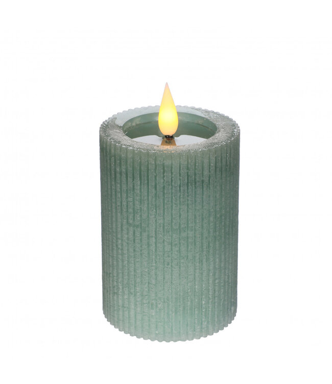 Bougie LED ondulée naturelle | Diamètre 7 centimètres | Hauteur 10 centimètres | Piles AAA non incluses | Commande par lot de 6 pièces