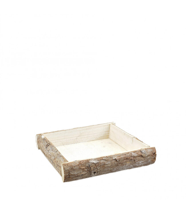 Plateau en bois de bouleau naturel | Dimensions 20 x 20 x 4 centimètres | À commander par 8 pièces