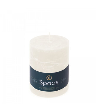 4A Natural white rustic pillar candle | Diameter 8 centimetres | Height 11 centimetres | Pack of 6