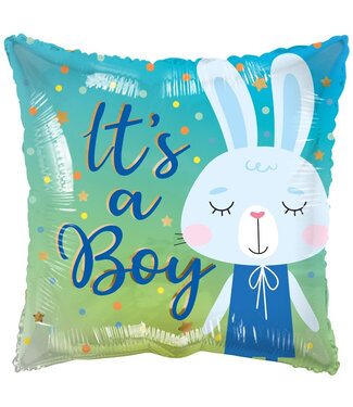4A Blue Party! Eco Balloon “It's a Boy” | Diameter 45 centimetres | Per 10 pieces