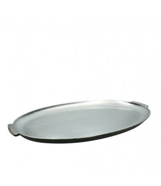 4A Silver-coloured Melamine Christmas tray | Dimensions 38 x 31 x 2 centimetres | Per 6 pieces