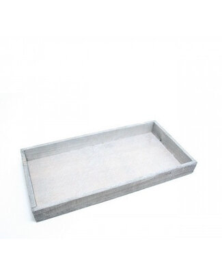 4A Plateau en bois gris | Dimensions 32 x 20 x 4 centimètres | Par 4 pièces