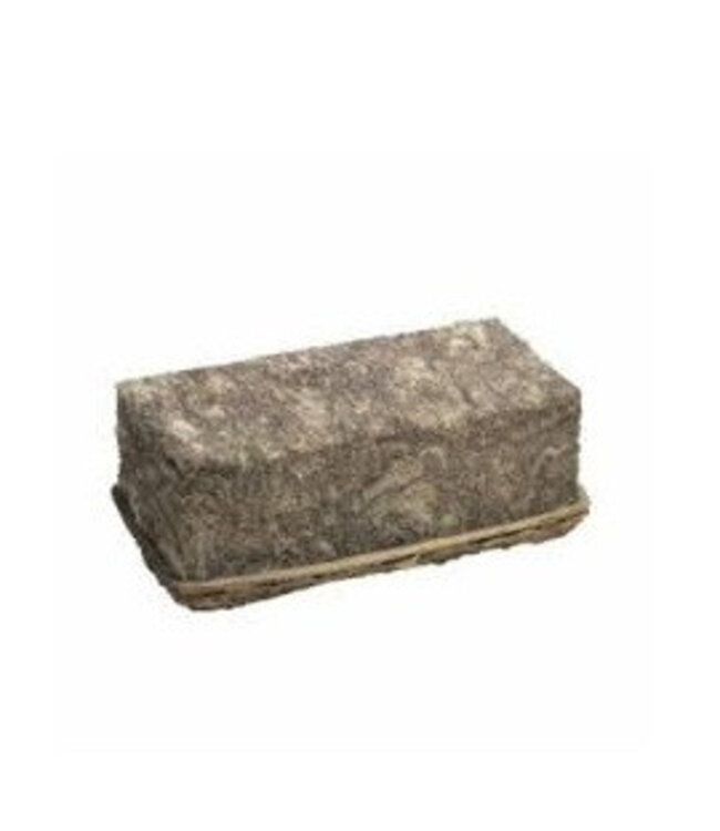 Bloc de base en fibre bio Oasis marron | Dimensions 25 x 13 x 9 centimètres | Commande par lot de 4 pièces