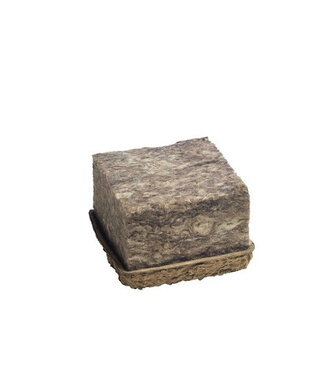 4A Bloc de fibre bio Oasis marron | Dimensions 13 x 13 x 9 centimètres | Par 4 pièces