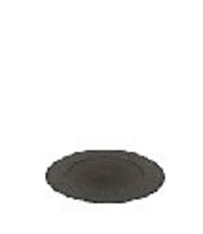 Assiette en mélamine plastique gris | Diamètre 20 centimètres | Commande par 18 pièces