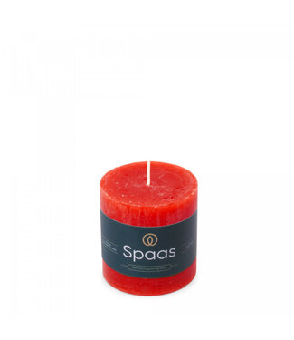 4A Red rustic pillar candle | Diameter 7 centimetres | Height 7 centimetres | Per 8 pieces