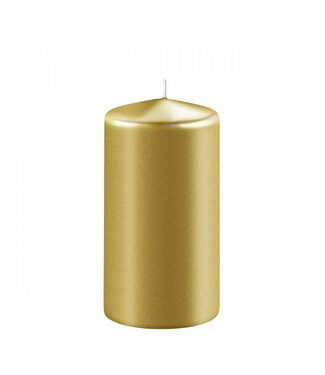4A Bougie cylindrique Safe Candle dorée | Diamètre 6 centimètres | Hauteur 15 centimètres | Par 4 pièces