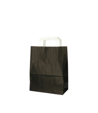 4A Black paper bags | Size 22 x 11 x 28 centimetres | Per 50 pieces