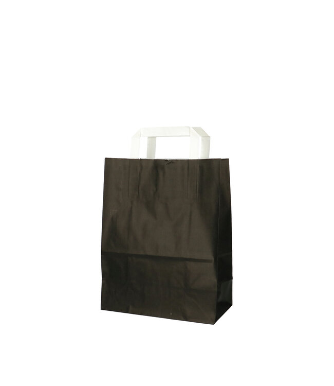 Black paper bags | Size 22 x 11 x 28 centimetres | Available to order in sets of 50