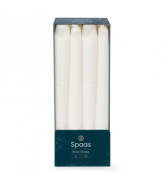 4A Natural white Gothic candle | Diameter 2.3 centimetres | Height 25 centimetres | Pack of 8 pieces