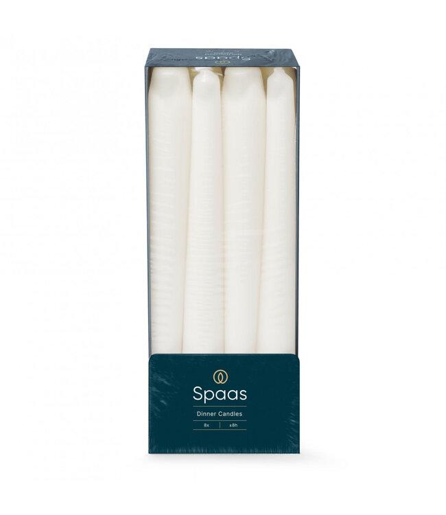 Natural white Gothic candle | Diameter 2.3 centimetres | Height 25 centimetres | Available to order in sets of 8