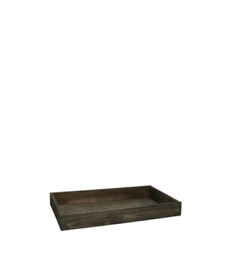 4A Plateau en bois brun foncé | Dimensions 32 x 20 x 4 centimètres | Par lot de 4 pièces