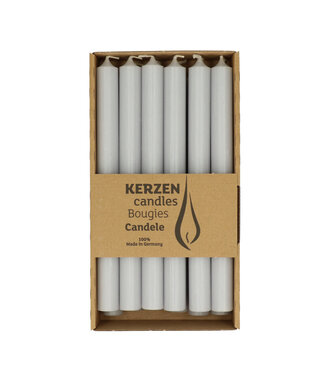 4A Grey rustic table candle | Diameter 2.2 centimetres | Height 25 centimetres | Per 12 pieces