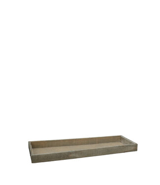 4A Plateau en bois gris | Dimensions 40 x 14 x 3 centimètres | Par 4 pièces