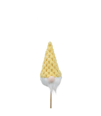 4A Yellow gnome plant stake | Length 20 centimetres | Diameter 10 centimetres | Per 4 pieces